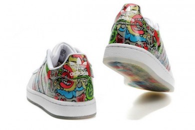 Promociones de 2016 Adidas Superstar 2sMulticolor Grafitti Unisex Trainers Zapatos Size US4-10 36-45,outlet ropa adidas santiago,adidas baratas online,bastante